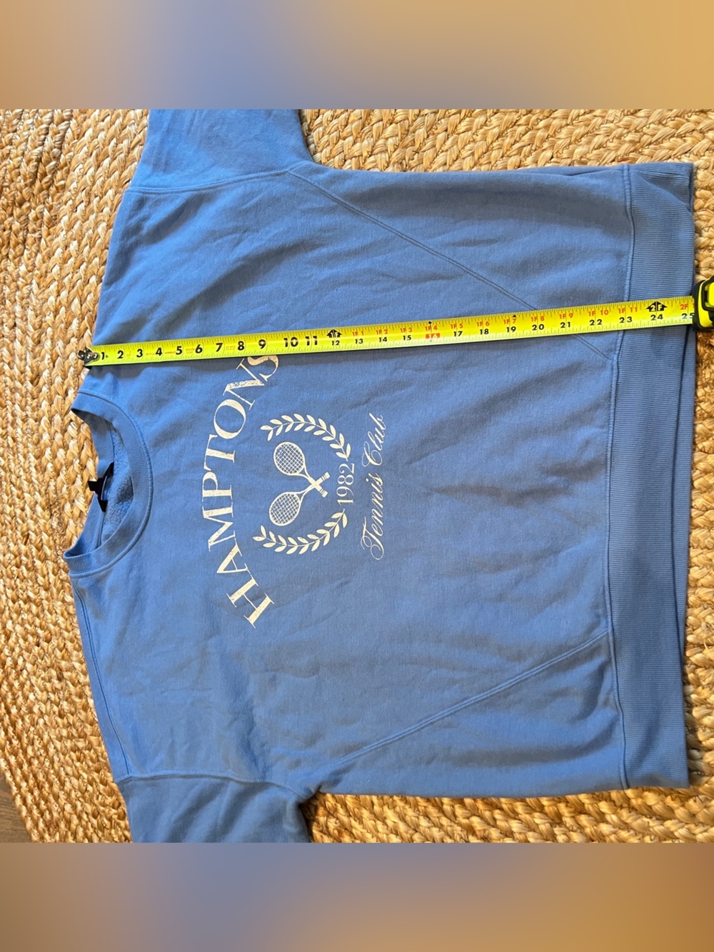 Vintage Hamptons Tennis Club Crewneck Sweatshirt Blue XXL - Picture 6 of 7
